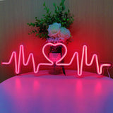 TONGER® Red Heart Beat LED Neon