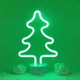 TONGER® Green Christmas Tree Table LED Neon Light