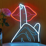 TONGER®Be Quiet Symbol  Neon Sign