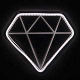 TONGER®White Diamond  Wall Neon Sign