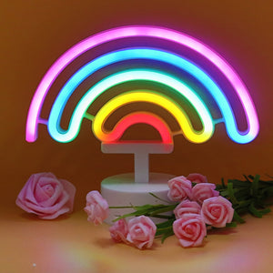TONGER® Colorful Rainbow Table LED neon light