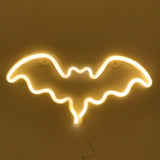 TONGER® Warm White Bat LED Neon Sign