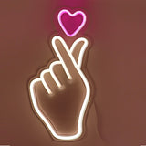 TONGER®Finger Heart Wall LED Neon Sign