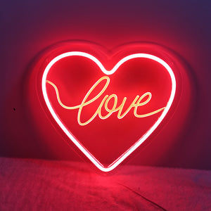 TONGER®Red Heart Love Wall Neon