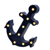 TONGER® Navy Blue Anchor LED Marquee Light