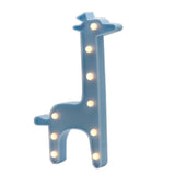 TONGER® Blue Giraffe LED Marquee Light