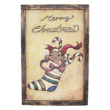 TONGER® Christmas Stockings Wall Art Picture With Light