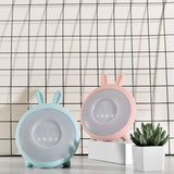 TONGER® Cute Blue Bunny Alarm Clock With Wake Up Light