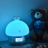 TONGER® Pink Bunny Alarm Clock With Light