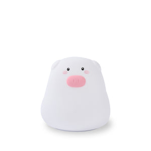 Mini Pig Silicone Lamp Cute Night Light Battery Operated - A Store