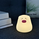 TONGER® Funny Mini Pig Silicon Light