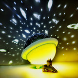 TONGER® Green UFO Project Silicon Night Light