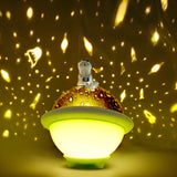 TONGER® Green UFO Project Silicon Night Light