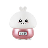 TONGER® Pink Bunny Alarm Clock With Light