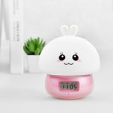 TONGER® Pink Bunny Alarm Clock With Light