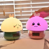 TONGER® Pink Bunny Alarm Clock With Light