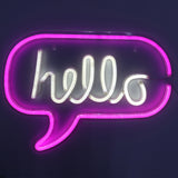 TONGER® Hello wall LED neon sign