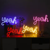 TONGER® Red Yeah Wall LED Neon Light Sign