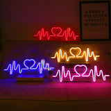 TONGER® Blue Heart Beat LED Neon