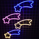 TONGER® Blue Meteors Wall LED Neon Light Sign