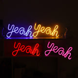 TONGER® Blue Yeah Wall LED Neon Light Sign