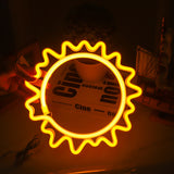 TONGER® Yellow Sun Wall LED Neon Light Sign