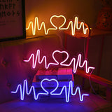 TONGER® Blue Heart Beat LED Neon