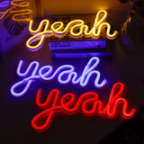 TONGER® Blue Yeah Wall LED Neon Light Sign