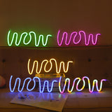 TONGER® WOW Wall LED Neon Light Sign