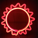 TONGER® Red Sun Wall LED Neon Light Sign