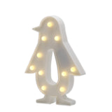 TONGER® White Penguin LED Marquee Light