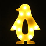 TONGER® White Penguin LED Marquee Light