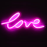 TONGER® Pink Love wall LED neon sign