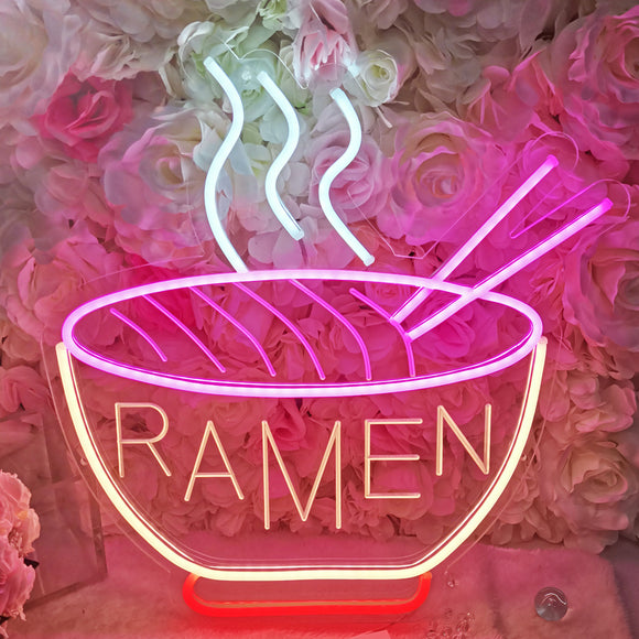 TONGER®Pink Ramen Wall Neon Sign