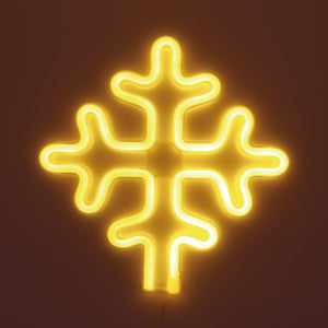 TONGER® Warm White Snowflake Wall LED neon light