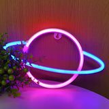 TONGER® Pink and Blue Universe Wall LED neon light