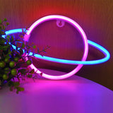 TONGER® Pink and Blue Universe Wall LED neon light