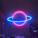 TONGER® Pink and Blue Universe Wall LED neon light