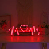 TONGER® Red Heart Beat LED Neon