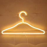 TONGER® Warm White Coat Hanger Wall LED Neon Light Sign