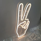 TONGER®Victory Symbol Table Neon Sign