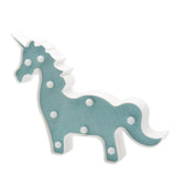 TONGER® Glitter Blue-Green Unicorn Marquee Light