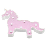 TONGER® Glitter Pink Unicorn Marquee Light