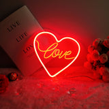 TONGER®Red Heart Love Wall Neon