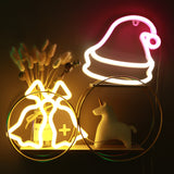 TONGER® XMAS Hat Wall LED neon light