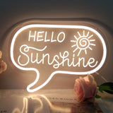 TONGER® Hello Sunshine Wall Neon Sign