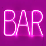 TONGER®Pink Bar LED Neon Sign