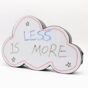 TONGER® Black Cloud Writable Lightbox