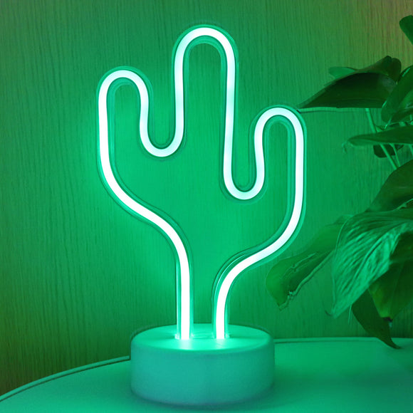 TONGER® Cactus Double-side light Table Led Neon Light