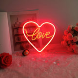 TONGER®Red Heart Love Wall Neon